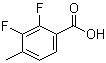 structure of CAS# 261763-37-5, 2,3-Difluoro-4-methylbenzoic acid