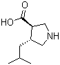 CAS # 261896-39-3, (3R,4R)-4-Isobutylpyrrolidine-3-carboxylic acid
