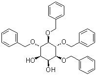 CAS # 26276-99-3, 1,4,5,6-Tetra-O-benzyl-myo-inositol, 1,4,5,6-Tetrakis-O-(phenylmethyl)-myo-inositol