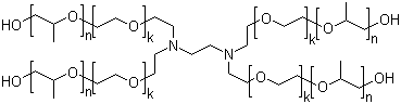 structure of CAS# 26316-40-5, 1,2-乙二胺乙氧基化丙氧基化物