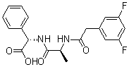 CAS # 263162-50-1, (2S)-N-[(3,5-Difluorophenyl)acetyl]-L-alanyl-2-phenyl-glycine