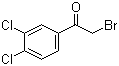 CAS # 2632-10-2, 2-Bromo-3',4'-dichloroacetophenone, 1-(3,4-Dichlorophenyl)-2-bromoethan-1-one, 2-Bromo-1-(3,4-dichlorophenyl)ethanone, 3,4-Dichlorophenacyl bromide, alpha-Bromo-3,4-dichloroacetophenone