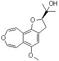 structure of CAS# 263249-77-0, (2R)-2,3-二氢-5-甲氧基-alpha,alpha-二甲基呋喃并[2,3-g][3]苯并氧杂卓-2-甲醇