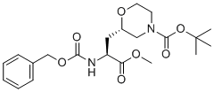 CAS 登录号：2641824-60-2, 叔丁基 (2S)-2-[(2S)-2-(苄氧羰基氨基)-3-甲氧基-3-氧代丙基]吗啉-4-羧酸酯