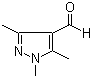 structure of CAS# 2644-93-1, 1,3,5-三甲基-1H-吡唑-4-甲醛