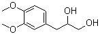 structure of CAS# 26509-45-5, 3-(3,4-二甲氧基苯基)丙烷-1,2-二醇