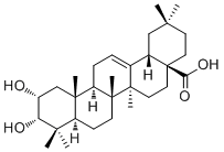 2,3-Dihydroxy-12-oleanen-28-oic acid molecular structure (CAS 26563-68-8)