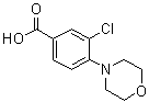 structure of CAS# 26586-20-9, 3-Chloro-4-(4-morpholinyl)benzoic acid