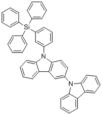 structure of CAS# 2665768-26-1, 9-(3-(Triphenylsilyl)phenyl)-9h-3,9'-bicarbazole