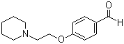 structure of CAS# 26815-04-3, 4-[2-(1-Piperidinyl)ethoxy]benzaldehyde