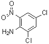 structure of CAS# 2683-43-4, 4,6-Dichloro-2-nitroaniline
