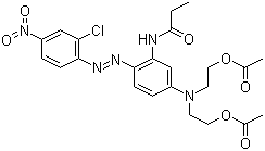 structure of CAS# 26850-12-4, Disperse Red 167