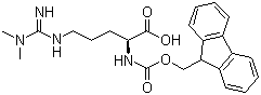 structure of CAS# 268564-10-9, N5-[(二甲基氨基)亚氨基甲基]-N2-[(9H-芴-9-基甲氧基)羰基]-L-鸟氨酸