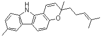 CAS # 26871-46-5, Isomahanimbin, (-)-3,11-Dihydro-3,8-dimethyl-3-(4-methyl-3-penten-1-yl)-pyrano[3,2-a]carbazole