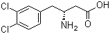 structure of CAS# 269396-55-6, (R)-3-Amino-4-(3,4-dichlorophenyl)butanoic acid