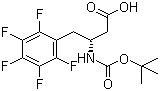 structure of CAS# 269398-93-8, N-叔丁氧羰基-(R)-3-氨基-4-五氟苯基丁酸