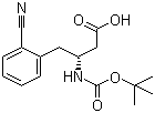 CAS # 269726-80-9, Boc-(R)-3-Amino-4-(2-cyanophenyl)butyric acid, (betaR)-2-Cyano-beta-[[(tert-butoxy)carbonyl]amino]benzenebutanoic acid