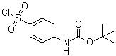 structure of CAS# 269747-25-3, [4-(Chlorosulfonyl)phenyl]carbamic acid tert-butyl ester