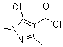 structure of CAS# 27006-83-3, 5-氯-1,3-二甲基吡唑-4-甲酰氯