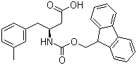 structure of CAS# 270062-94-7, Fmoc-(S)-3-Amino-4-(3-methylphenyl)butyric acid