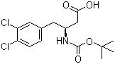 structure of CAS# 270063-51-9, Boc-(S)-3-Amino-4-(3,4-dichlorophenyl)butanoic acid