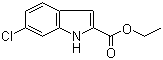 structure of CAS# 27034-51-1, 6-氯吲哚-2-羧酸乙酯
