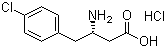 structure of CAS# 270596-41-3, (S)-3-氨基-4-(4-氯苯基)丁酸盐酸盐