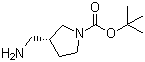 structure of CAS# 270912-72-6, (R)-1-叔丁氧羰基-3-(氨基甲基)吡咯烷