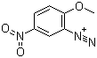 CAS # 27165-17-9, 2-Methoxy-5-nitrobenzenediazonium