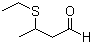 CAS # 27205-24-9, 3-(Ethylthio)butanal, 3-(Ethylthio)butyraldehyde