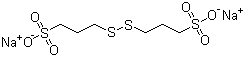 聚二硫二丙烷磺酸钠分子结构 (CAS 27206-35-5)