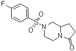 structure of CAS# 272786-64-8, 2-[(4-氟苯基)磺酰基]六氢吡咯并[1,2-a]吡嗪-6(2H)-酮