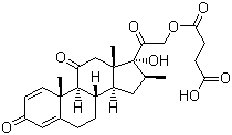 CAS 登录号：27303-92-0, 甲泼尼松半琥珀酸酯, 16-甲基泼尼松半琥珀酸酯
