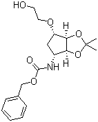 structure of CAS# 274693-54-8, N-[(3aS,4R,6S,6aR)-四氢-6-(2-羟基乙氧基)-2,2-二甲基-4H-环戊烯并-1,3-二氧杂环戊烷-4-基]氨基甲酸苯甲酯