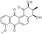 CAS # 274913-71-2, Rubiginone D2, (2S,3S,4R)-3,4-Dihydro-2,4-dihydroxy-8-methoxy-3-methylbenz[a]anthracene-1,7,12(2H)-trione