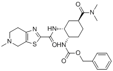 CAS # 2759920-22-2, Edoxaban Impurity, Benzyl ((1S,2R,4S)-4-(dimethylcarbamoyl)-2-(5-methyl-4,5,6,7-tetrahydrothiazolo[5,4-c]pyridine-2-carboxamido)cyclohexyl)carbamate