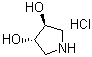 structure of CAS# 276862-76-1, (3S,4S)-Pyrrolidine-3,4-diol hydrochloride