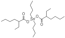 structure of CAS# 2781-10-4, Dibutyltin di(2-ethylhexanoate)