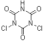 CAS 登录号：2782-57-2, 二氯异氰脲酸