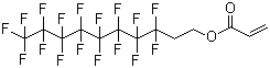 structure of CAS# 27905-45-9, 1H,1H,2H,2H-Heptadecafluorodecyl acrylate