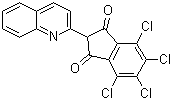 CAS # 27908-75-4, Solvent Yellow 157, 4,5,6,7-Tetrachloro-2-(2-quinolyl)-1,3-indandione
