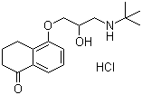 structure of CAS# 27912-14-7, 盐酸左布诺洛尔