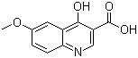 structure of CAS# 28027-16-9, 4-羟基-6-甲氧基喹啉-3-甲酸