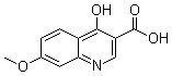 structure of CAS# 28027-17-0, 4-羟基-7-甲氧基-3-喹啉羧酸