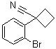 structure of CAS# 28049-62-9, 1-(2-Bromophenyl)cyclobutanecarbonitrile