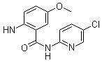 structure of CAS# 280773-17-3, 2-氨基-N-(5-氯-2-吡啶基)-5-甲氧基苯甲酰胺