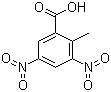 structure of CAS# 28169-46-2, 3,5-Dinitro-2-methylbenzoic acid