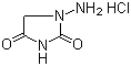structure of CAS# 2827-56-7, 1-Aminohydantoin hydrochloride