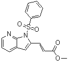 CAS 登录号：282734-70-7, (2E)-3-[1-(苯磺酰基)-1H-吡咯并[2,3-b]吡啶-2-基]-2-丙烯酸甲酯