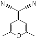 structure of CAS# 28286-88-6, 2,6-二甲基-4-吡喃亚基丙二腈